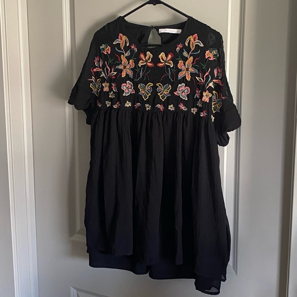 Zara Floral Embroidered Dress - Picture 5 of 16